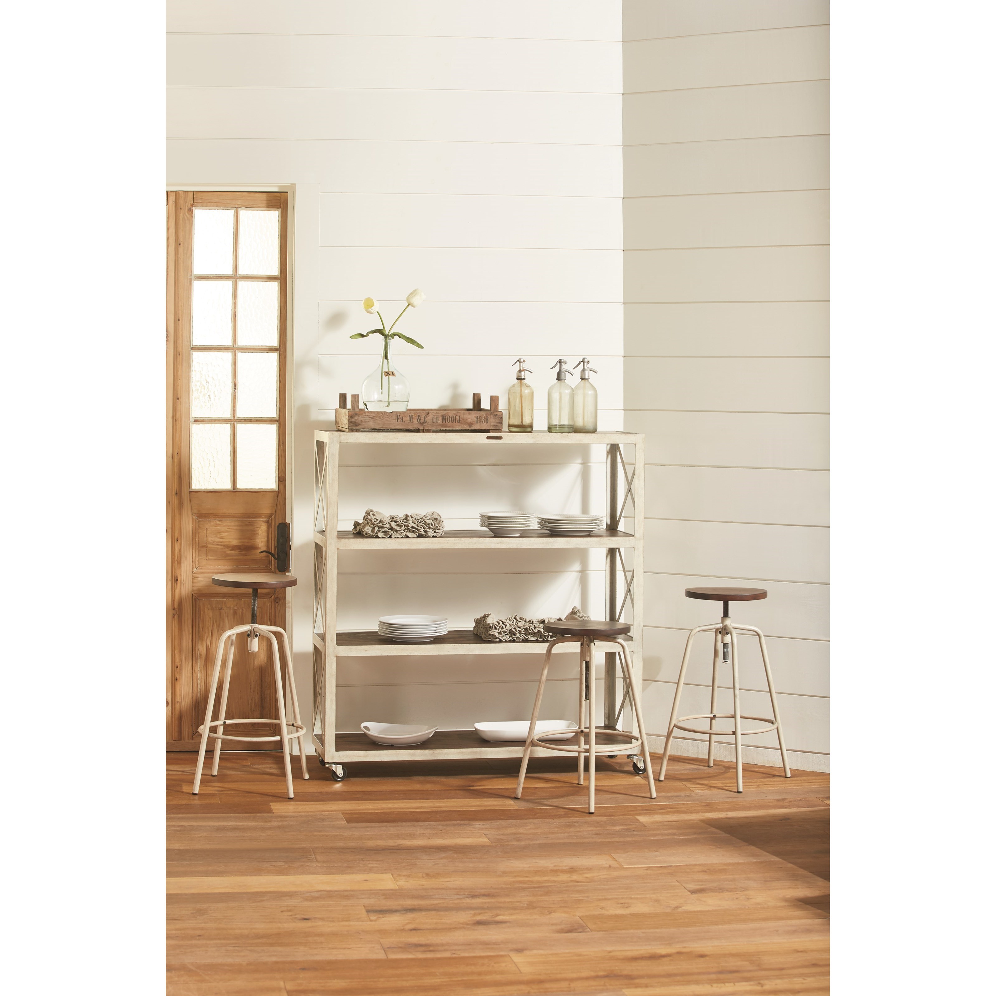 Magnolia Home by Joanna Gaines Accent Elements Round Stool with Metal